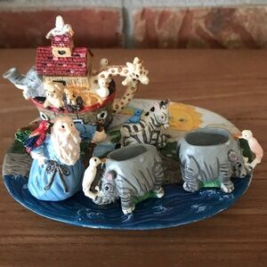 Rare Vintage 1970’s Miniature Noah’s Ark Tea Set🔴FINAL SALE